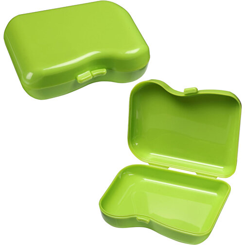Dose 'C-Box' , grasgrün, Kunststoff, 10,10cm x 3,00cm x 7,80cm (Länge x Höhe x Breite), Bild 2