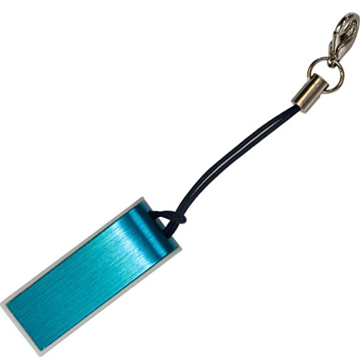 USB-Stick FACILE 1GB , Promo Effects MB , blau MB , 1 GB , Kunststoff / Aluminium MB , 3 - 10 MB/s MB , 3,30cm x 0,50cm x 1,20cm (Länge x Höhe x Breite), Bild 2