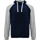 bleu marine / gris heather